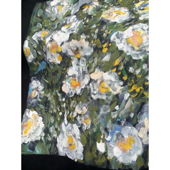 Tote Bag For Shopping Hand Painted floral design - Picture 3 of 11